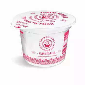 БЗМЖ Сметана Киржачский МЗ термостатная 20% 180г