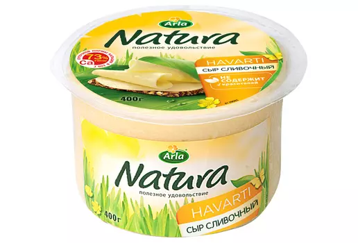 БЗМЖ Сыр Arla Natura 45% 400г Россия