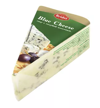 БЗМЖ Сыр Bridel Blue Cheese с голубой плесенью 51% 100г Россия