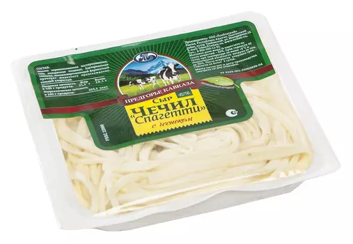 БЗМЖ Сыр Чечил-спагетти чеснок 45% Предгорье Кавказа110г Россия