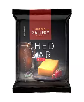 БЗМЖ Сыр Cheese Gallery Чеддер красный 50% 250г Россия