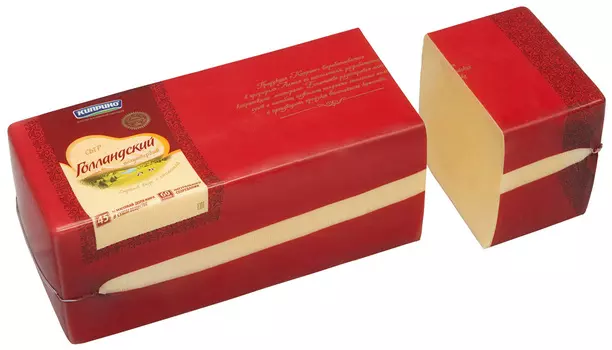 БЗМЖ Сыр ГОЛЛАНДСКИЙ мдж в сух в-е 50% КИПРИНО Россия, кг