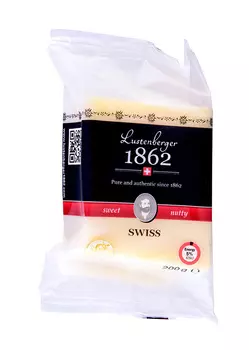 БЗМЖ Сыр Lustenberger 1862 орехово сладкий 50% 200гШвейцария