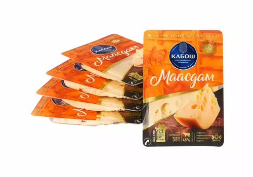 БЗМЖ Сыр Маасдам Кабош 45% 150г Россия