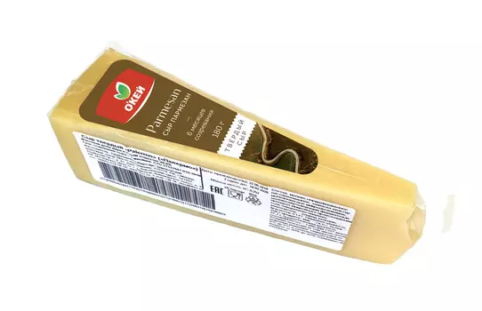 БЗМЖ Сыр ОКЕЙ Пармезан 45% кусочек 200г Россия