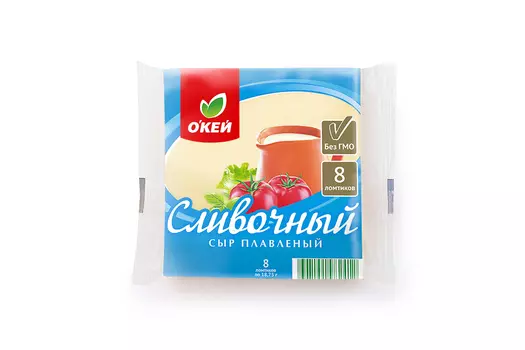 БЗМЖ Сыр ОКЕЙ плавленый в тостах сливочный 150г