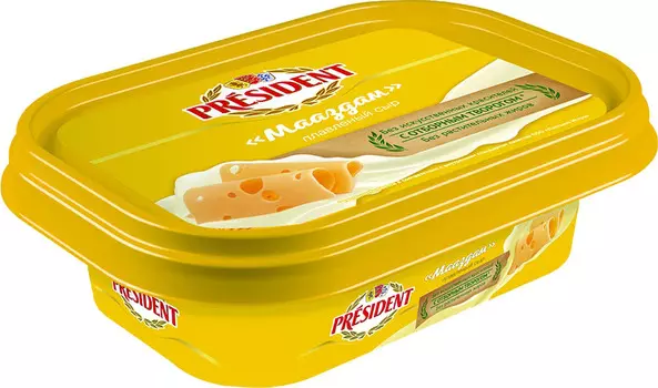 БЗМЖ Сыр плав President Маасдам 45% 200г пл/в Россия