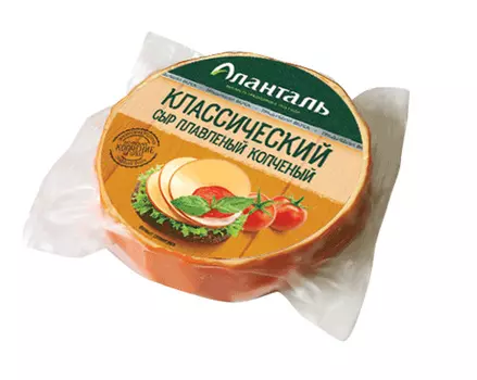 БЗМЖ Сыр плавленый Аланталь копченый 40% 240г Россия