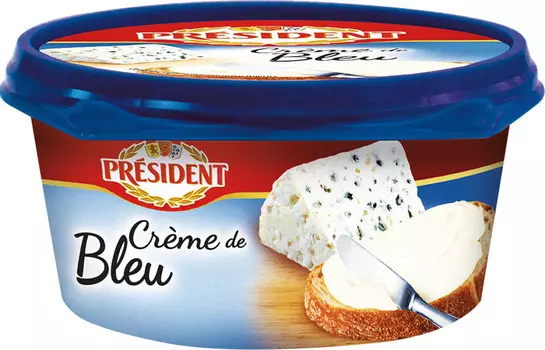 БЗМЖ Сыр плавленый President Creme de bleu 50% 125г Россия