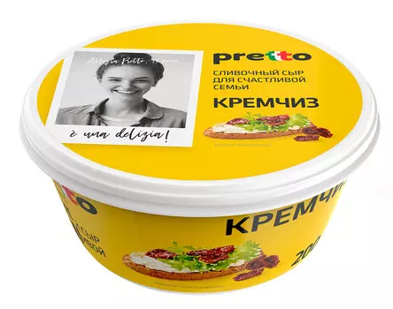 БЗМЖ Сыр Pretto Кремчиз 75% 200г Россия