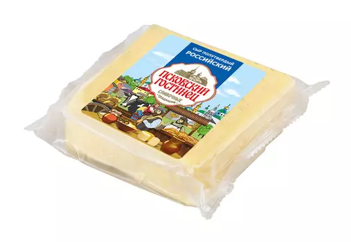 БЗМЖ Сыр Псковский гостинец Российский 45% 450гРоссия
