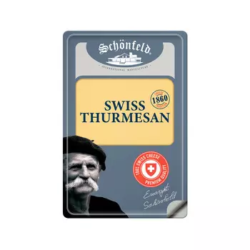 БЗМЖ Сыр Schonfeld Swiss Thurmesan 52% 125г Швейцария