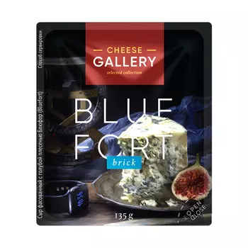 БЗМЖ Сыр Сheese Gallery Bluefort c гол плес 56% 135г Россия