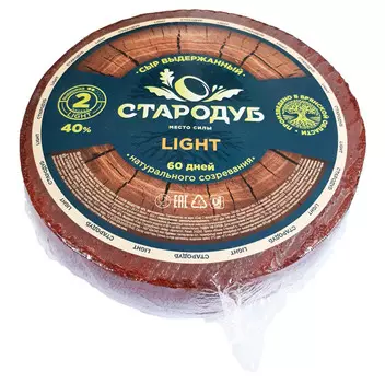 БЗМЖ Сыр Стародуб Лайт 40% 1кг Россия