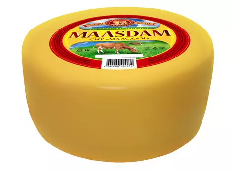 БЗМЖ Сыр Староминский сыродел Маасдам 45% 1кг Россия