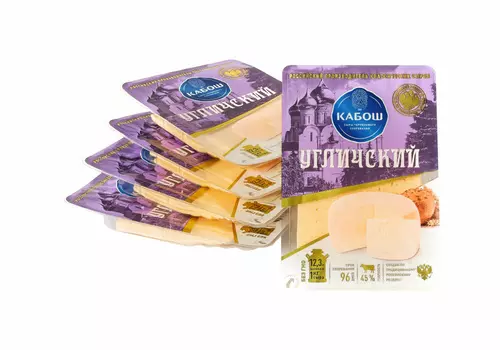 БЗМЖ Сыр Угличский Кабош 45% 150г Россия