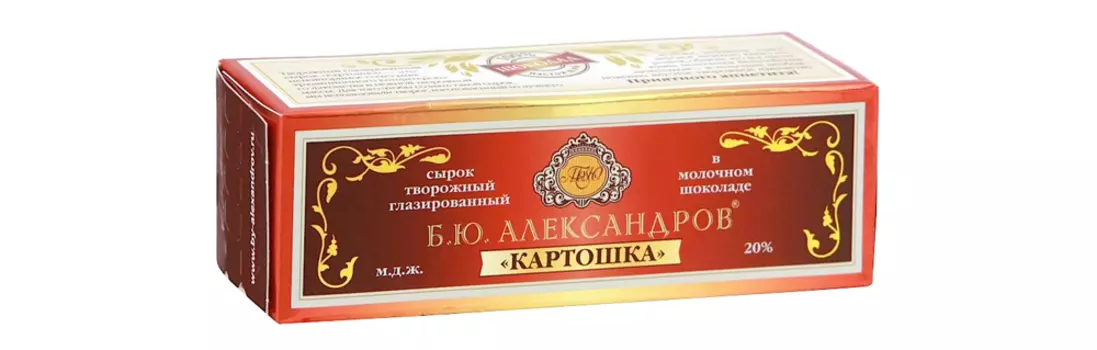 БЗМЖ Сырок Б.Ю. Александров Картошка 26% 50г