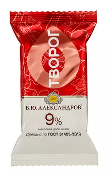 БЗМЖ Творог Б.Ю. Александров 9% 180г