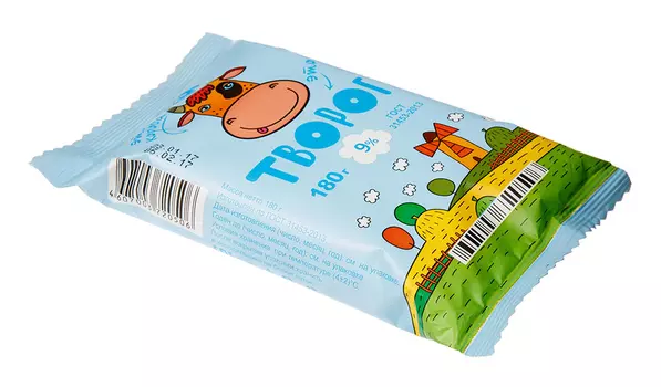 БЗМЖ Творог Балтком 9% 180г флоупак