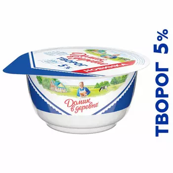 БЗМЖ Творог Домик в деревне 5% 340г