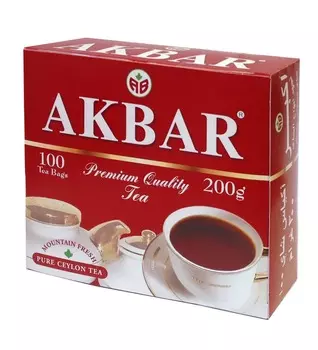 Чай черный Akbar 100пак