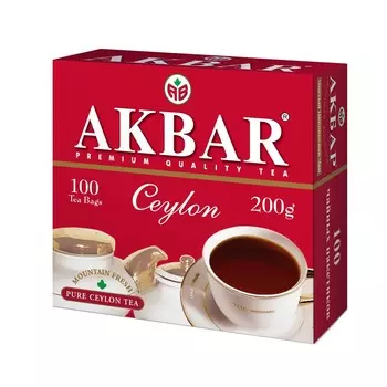 Чай черный Akbar Ceylon 100пак х 2г