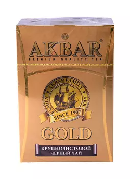 Чай черный Akbar Gold крупнолистовой 250г
