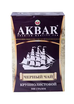 Чай черный Akbar Корабль крупнолистовой 300г