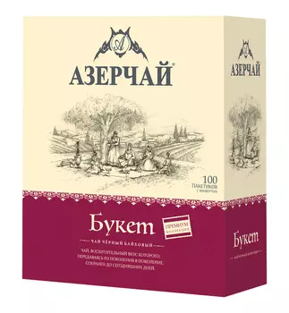 Чай черный Азерчай Букет 100пак
