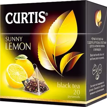 Чай черный Curtis Sunny lemon 20пир