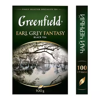 Чай черный Greenfield Earl grey fantasy с бергамотом 100г