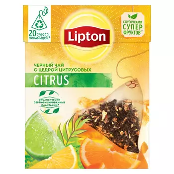 Чай черный Lipton Citrus 20пир