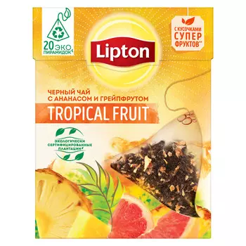 Чай черный Lipton Tropical Fruit 20пир