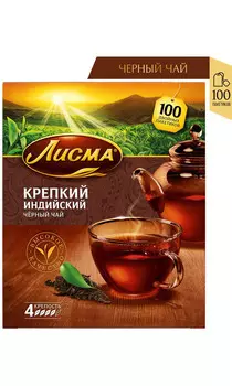 Чай черный Лисма Крепкий 100пак