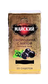Чай черный Майский Смородина с Мятой 25пак