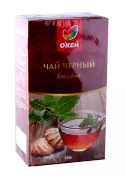 Чай черный ОКЕЙ байховый крупнолистовой 100г