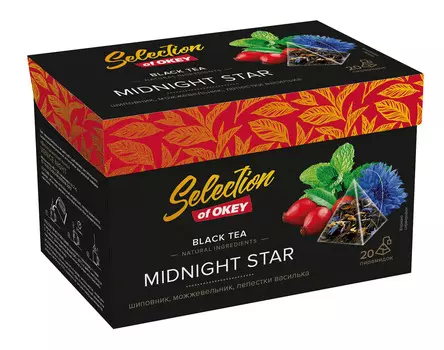 Чай черный Selection Of OKEY Полуночная звезда 20штХ2г