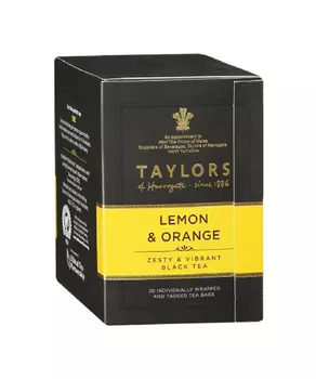 Чай черный Taylors с ароматом лимона и апельсина 20пак