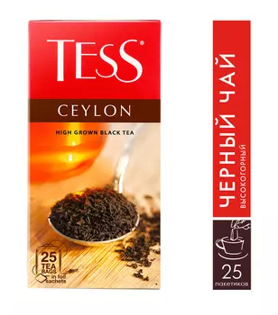 Чай черный Tess Ceylon 25пак