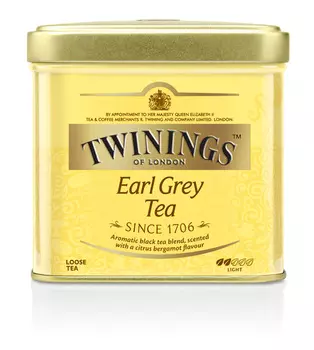 Чай черный Twinings Earl grey 100г ж/б