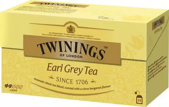 Чай черный Twinings Earl grey 25пак