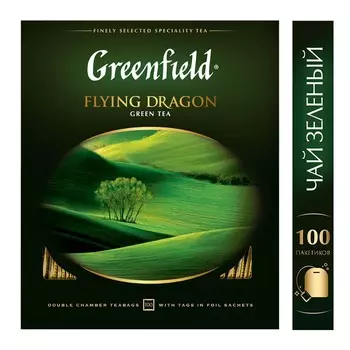 Чай зеленый Greenfield Flying Dragon 100пак