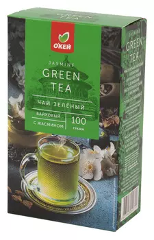 Чай зеленый ОКЕЙ с жасмином 100г