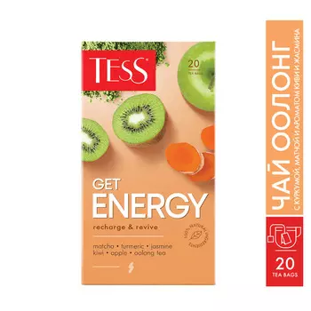 Чай зеленый Tess Get Energy 20пак