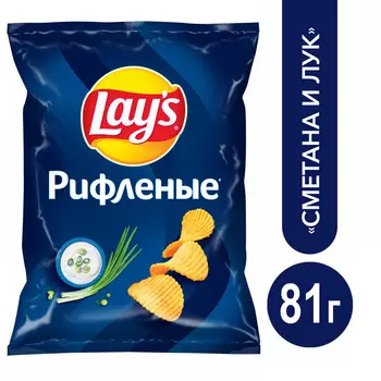 Чипсы картофельные Lay's Сметана-Лук 81г