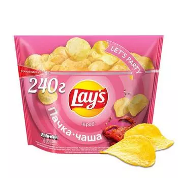 Чипсы картофельные Lay's Краб 240г