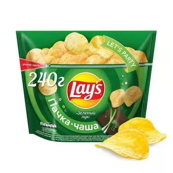 Чипсы картофельные Lay's Молодой зеленый лук 240г