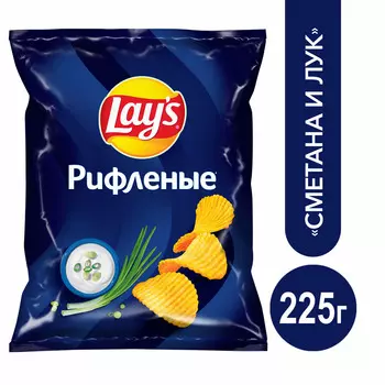 Чипсы картофельные Lay's Сметана/лук 225г