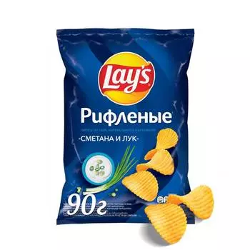 Чипсы картофельные Lays Сметана/Лук 90г