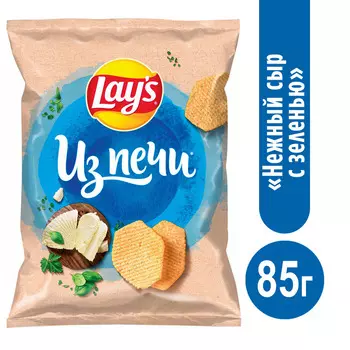 Чипсы картофельные Lay's Из Печи Нежный сыр/зелень 85г